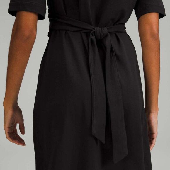 Lululemon Cotton Wrap-Front T-Shirt Dress Size 4 - Picture 7 of 11